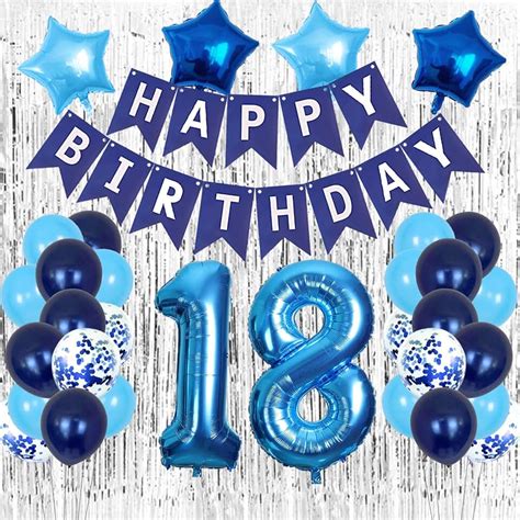 happy 18th birthday party decorations|18th party decorations for boys.